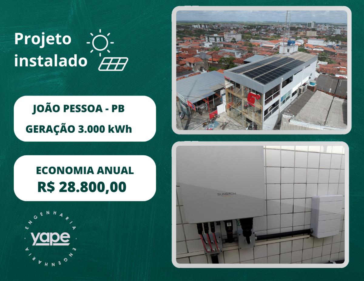 Projeto de Energia Solar - YAPE Engenharia Elétrica