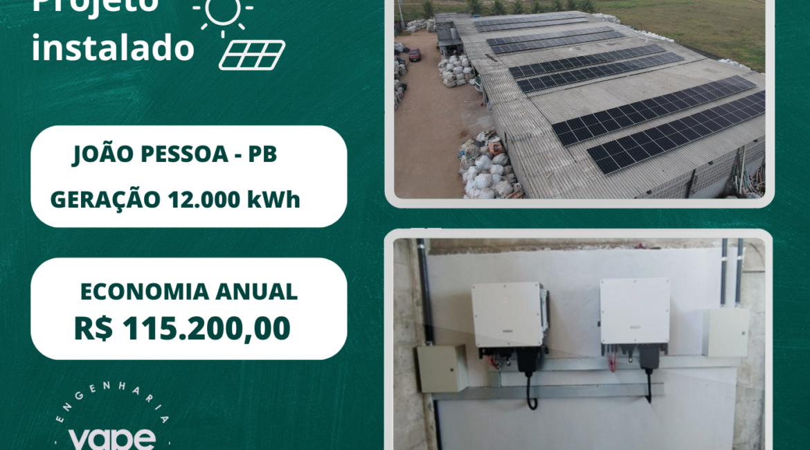 Projeto de Energia Solar - YAPE Engenharia Elétrica